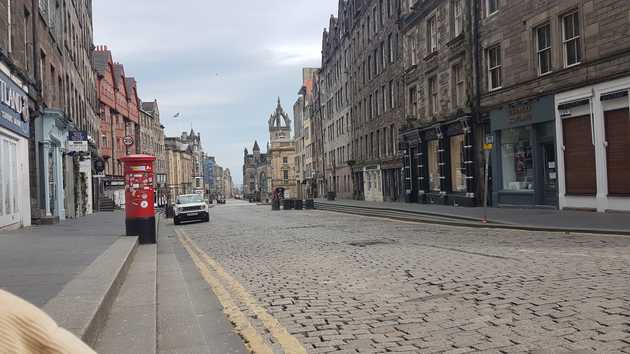 Empty Royal Mile